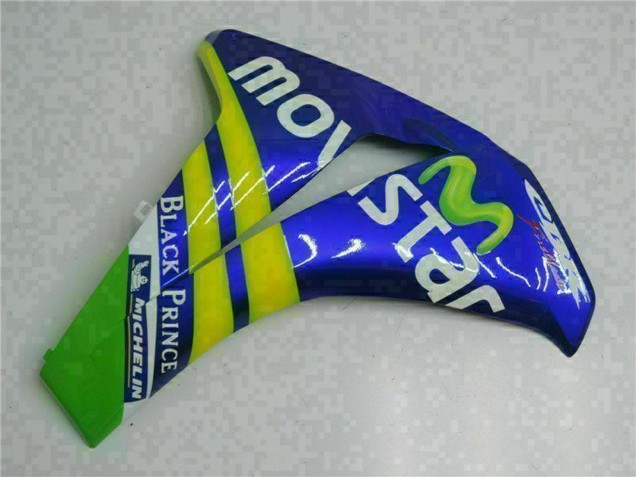2008-2011 Honda CBR1000RR Motorcycle Fairings - Blue Yellow Green MoviStar Castrol UK