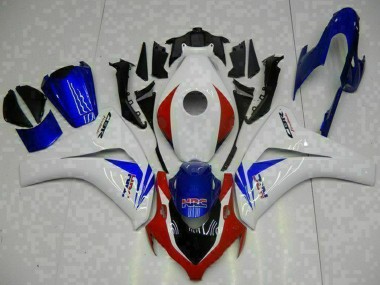 Best 2008-2011 Honda CBR1000RR Bike Fairings - White Red Blue HRC UK