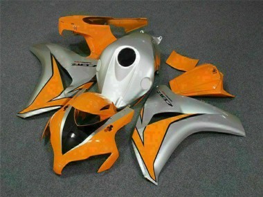 Best 2008-2011 Honda CBR1000RR Motorcycle Fairings - Silver Orange UK
