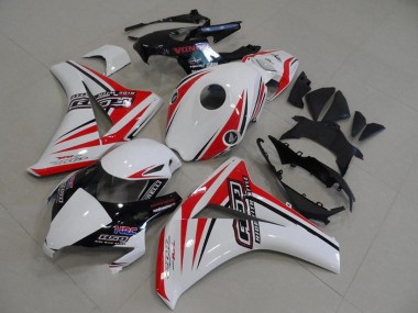Best 2008-2011 Honda CBR1000RR Motorcycle Fairings - White Red Glossy Black HRC UK