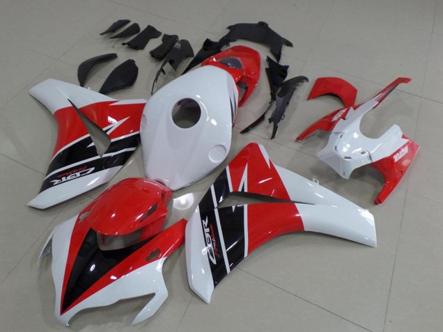 2008-2011 Honda CBR1000RR Motorcycle Fairings Kits - White Red Glossy Black UK