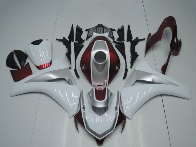 2008-2011 Honda CBR1000RR Motorcycle Fairings - White Silver Maroon Red UK
