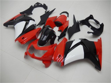 Best 2008-2012 Kawasaki EX250 Motorcycle Fairings - Red White Black UK