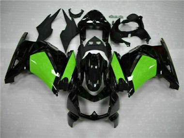 Best 2008-2012 Kawasaki EX250 Motorcycle Fairings - Glossy Black Green UK