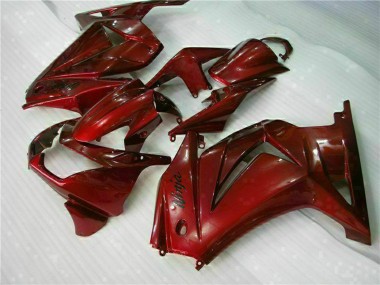 Best 2008-2012 Kawasaki EX250 Motorcycle Fairings - Maroon Red UK