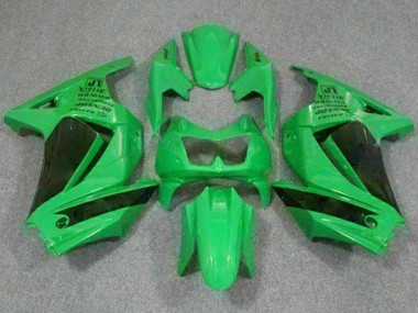 Best 2008-2012 Kawasaki EX250 Motorcycle Fairings - Green Black UK