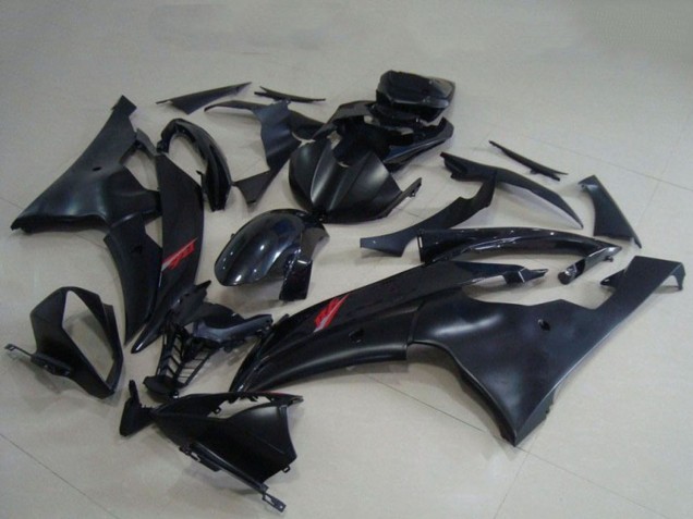 2008-2016 Yamaha YZF R6 Motorcycle Fairings - Glossy Black Matte Black UK