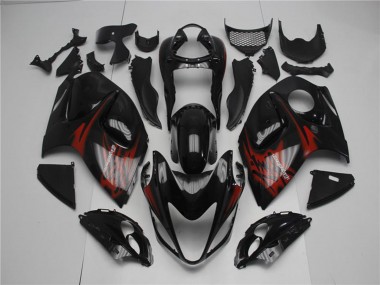 Best 2008-2020 Suzuki GSXR 1300 Hayabusa Motorcycle Fairings - Glossy Black Red UK