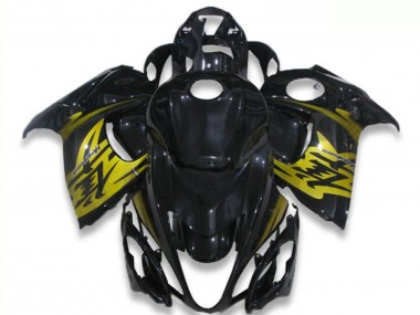 Best 2008-2020 Suzuki GSXR 1300 Hayabusa Motorcycle Fairings - Glossy Black Yellow UK