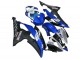 2008-2016 Yamaha YZF R6 Motorcycle Fairings - White Blue Matte Black Yamalube UK