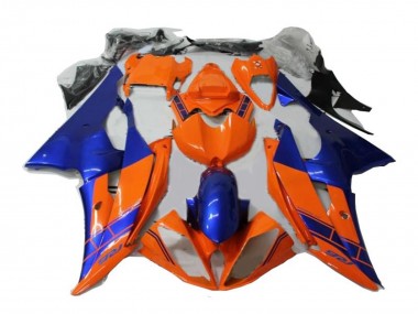 Best 2008-2016 Yamaha YZF R6 Motorcycle Fairings - Orange Blue UK