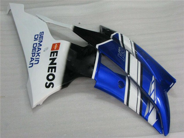 2008-2016 Yamaha YZF R6 Motorcycle Fairings - White Blue Black ENEOS Semakin Didepan UK