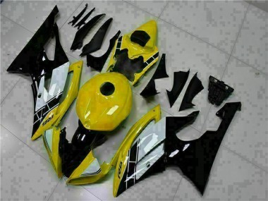 Best 2008-2016 Yamaha YZF R6 Motorcycle Fairings - Yellow White Glossy Black UK