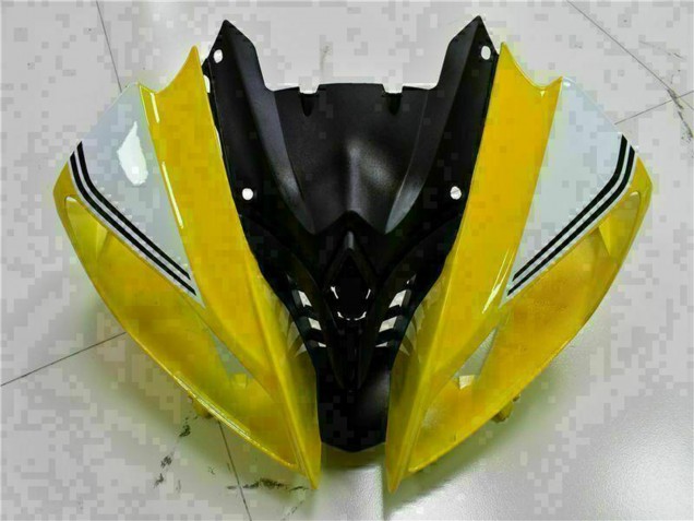 2008-2016 Yamaha YZF R6 Motorcycle Fairings - Yellow White Glossy Black UK