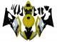 2008-2016 Yamaha YZF R6 Motorcycle Fairings - Yellow White Glossy Black UK