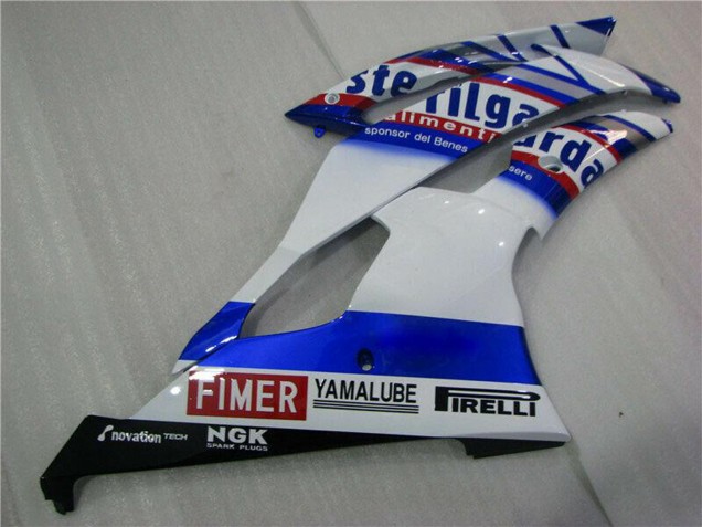 2008-2016 Yamaha YZF R6 Motorcycle Fairings - White Blue Red Sterilgarda Volvo Fimer Yamalube UK