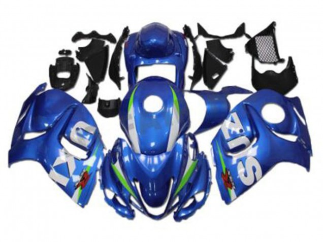 2008-2020 Suzuki GSXR 1300 Hayabusa Motorcycle Fairings - Blue White Green UK