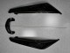 2009-2011 Kawasaki EX650 Motorcycle Fairings - Glossy Black White Decal UK