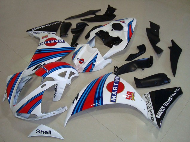 2009-2011 Yamaha YZF R1 Motorcycle Fairings - White Blue Red Black Martini UK