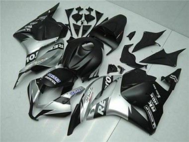 Best 2009-2012 Honda CBR600RR Motorcycle Fairings - Silver Matte Black Repsol UK