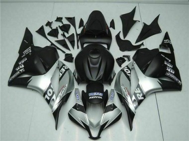 Best 2009-2012 Honda CBR600RR Motorcycle Fairings - Silver Matte Black Repsol UK