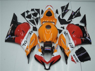 Best 2009-2012 Honda CBR600RR Full Motorcycle Fairing Kits - Orange White Red Glossy Black Repsol UK