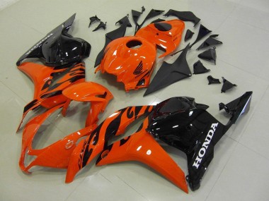 Best 2009-2012 Honda CBR600RR Motorcycle Fairing - Orange Glossy Black UK