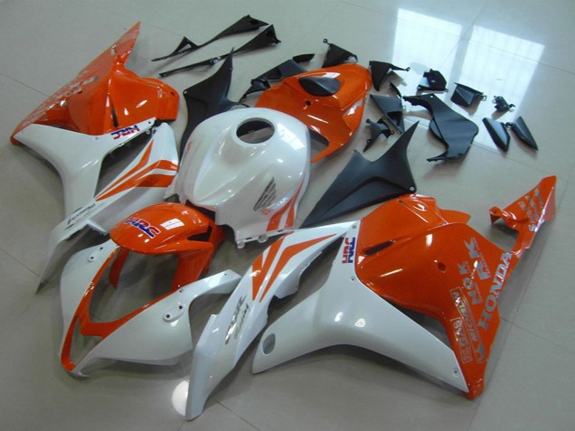 2009-2012 Honda CBR600RR Motorcycle Fairings - White Orange HRC UK