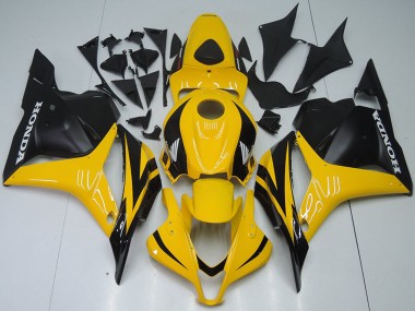 Best 2009-2012 Honda CBR600RR Motorcycle Fairings - Yellow Matte Black UK