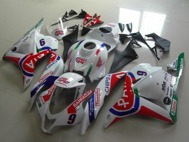 Best 2009-2012 Honda CBR600RR Motorcycle Fairings - White Blue Red Pata UK