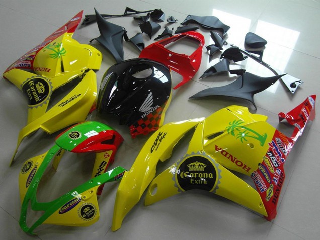 2009-2012 Honda CBR600RR Motorcycle Fairings - Yellow Red Green Glossy Black Corona Extra UK
