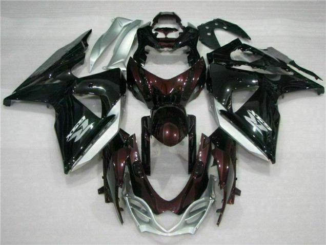 2009-2016 Suzuki GSXR 1000 Motorcycle Fairings - Glossy Black Silver White UK