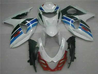 Best 2009-2016 Suzuki GSXR 1000 Full Motorcycle Fairings - White Blue Black UK