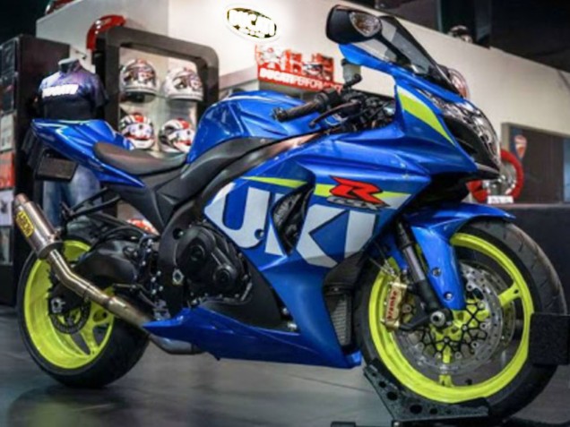 2009-2016 Suzuki GSXR 1000 Motorcycle Fairing - Blue Green White UK