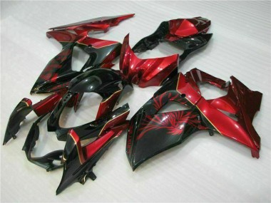 Best 2009-2016 Suzuki GSXR 1000 Motorcycle Fairings - Red Glossy Black UK