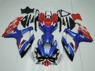 Best 2009-2016 Suzuki GSXR 1000 Motorcycle Fairings - Blue Red White Piaa Motul UK
