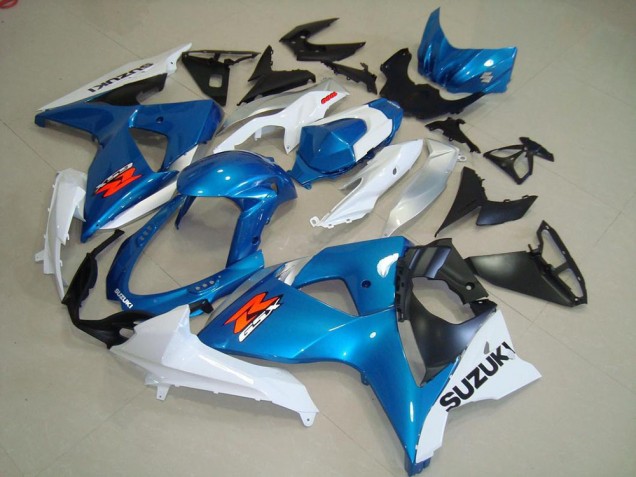 2009-2016 Suzuki GSXR 1000 Motorcycle Fairings - Light Blue White Black OEM Style UK