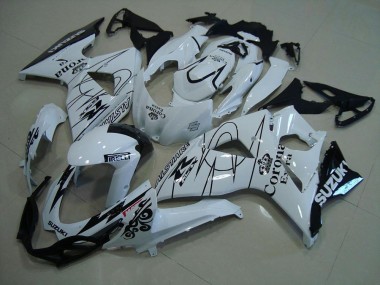 Best 2009-2016 Suzuki GSXR 1000 Motorcycle Fairings - White Black Corona UK