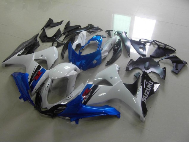 2009-2016 Suzuki GSXR 1000 Motorcycle Fairings - White Blue Black OEM Style UK