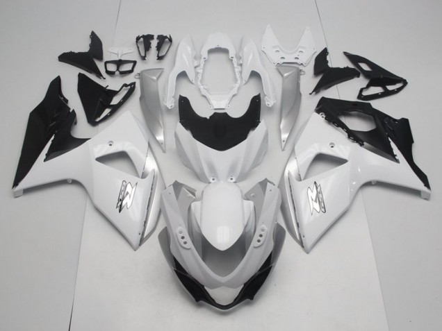 2009-2016 Suzuki GSXR 1000 Motorcycle Fairings - White Black OEM Style UK