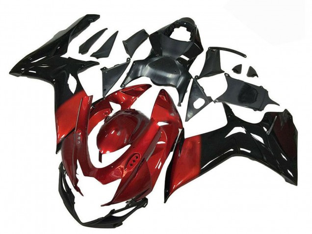 2011-2024 Suzuki GSXR 600/750 Motorcycle Fairing - Red Glossy Black UK