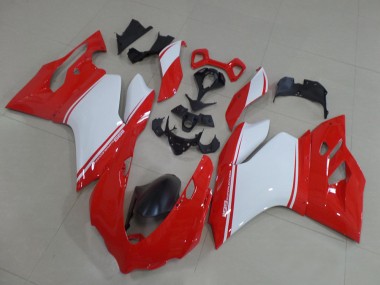 Best 2011-2014 Ducati 1199 Motorcycle Fairings - Red White Black UK