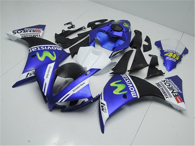 2012-2014 Yamaha YZF R1 Motorcycle Fairings - Blue White Black Green MoviStar Yamalube ENEOS UK
