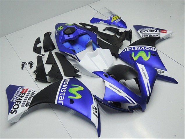 2012-2014 Yamaha YZF R1 Motorcycle Fairings - Blue White Black Green MoviStar Yamalube ENEOS UK