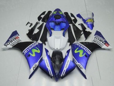 Best 2012-2014 Yamaha YZF R1 Motorcycle Fairings - Blue White Black Green MoviStar Yamalube ENEOS UK