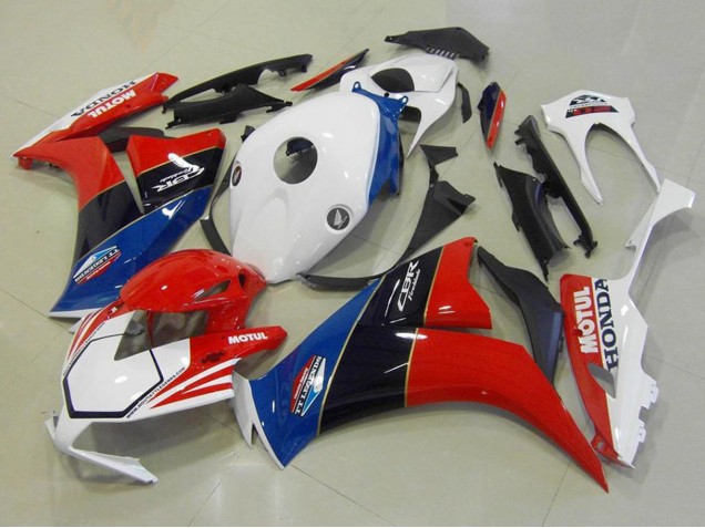 2012-2016 Honda CBR1000RR Motorcycle Fairings - White Blue Red Glossy Black TT Legends UK