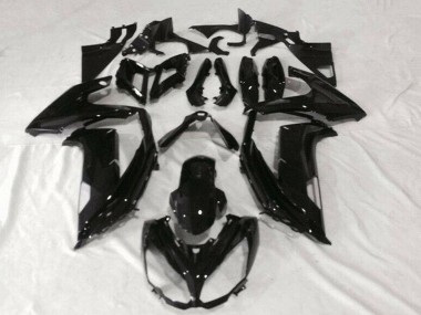 Best 2012-2016 Kawasaki EX650 Motorcycle Fairings - Glossy Black UK