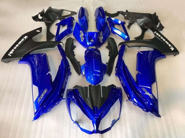 2012-2016 Kawasaki EX650 Motorcycle Fairings - Blue Matte Black UK