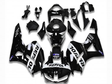 Best 2013-2023 Honda CBR600RR Motorcycle Fairings - Glossy Black White Repsol UK