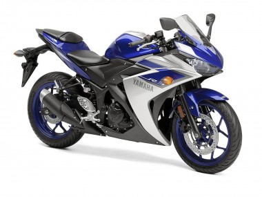 Best 2015-2018 Yamaha YZF R3 Motorcycle Fairings - Silver Blue Black UK